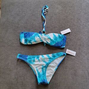 Trina Turk Women's Multicolor Tie Dye Bikini Top & Bottom Swimsuit Size 6